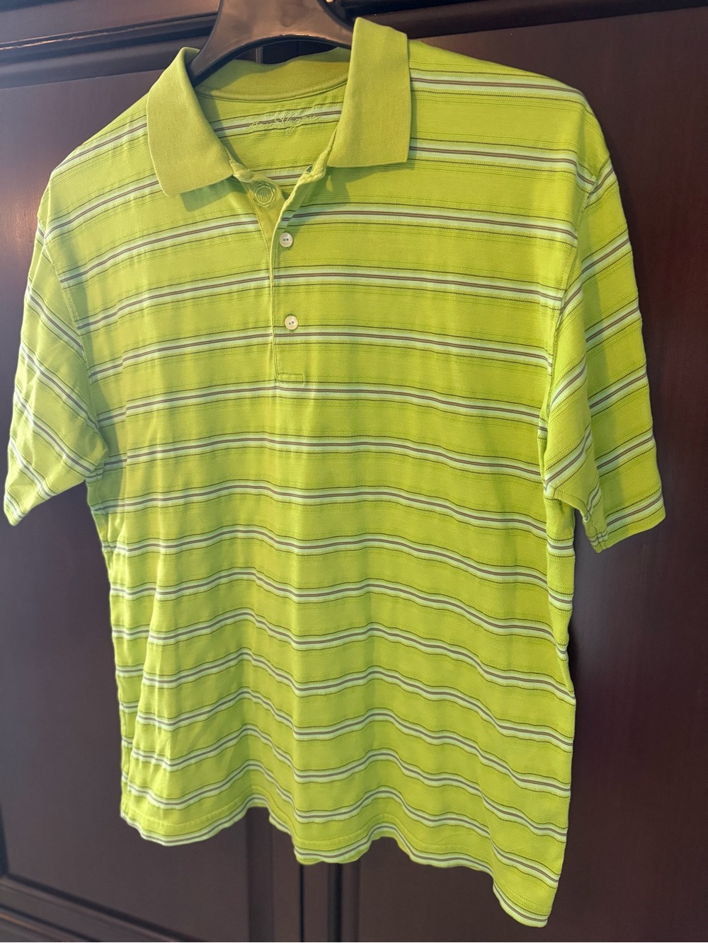 ben hogan golf polo 🟢 lime green striped